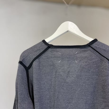 新品 maison margiela knit gray XL