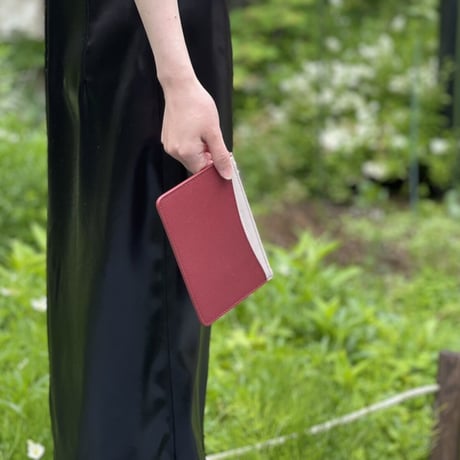 新品 burberry 2020ss leather pouch red