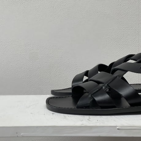 新品 hand made Italy leather sandal 43