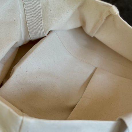 yohji Yamamoto "大容量" logo bag white