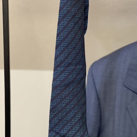setup suit + hermes necktie #7