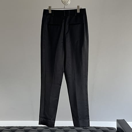 saint laurent silk tack tuxedo pants 40