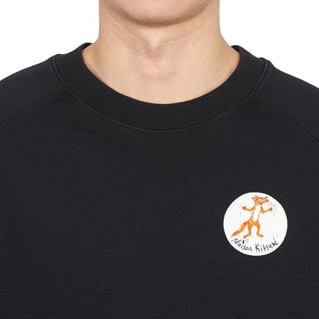 新品 maison kitsune limited fox logo sweat S