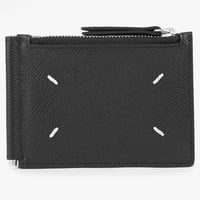 新品 maison margiela money clip leather wallet
