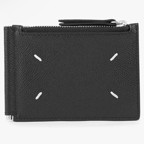 新品 maison margiela money clip leather wallet