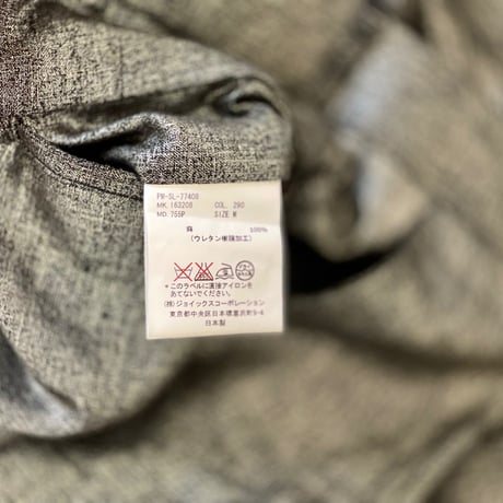 新品 paul smith 2016ss linen "箔" summer suit gray beige