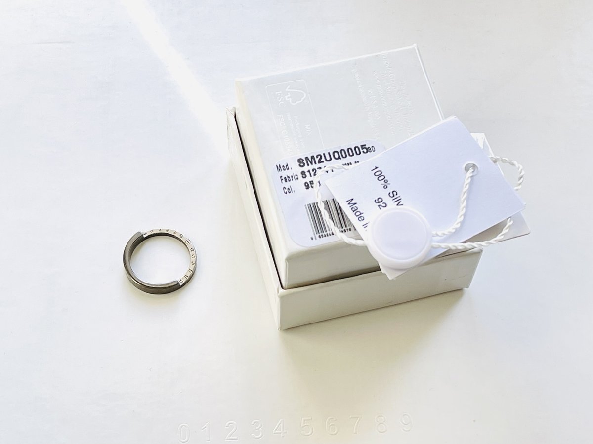 廃盤 Maison Margiela Cut Out Square Ring Maison Margiela Cut Out Square Signet Ring 'Gold