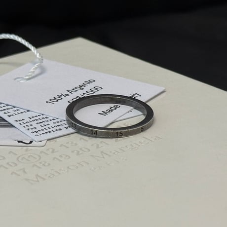 新品 maison margiela silver number ring 20号