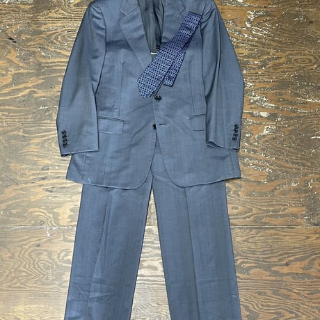 setup suit + hermes necktie #13