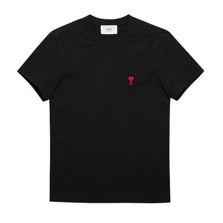 新品 ami paris tops black L