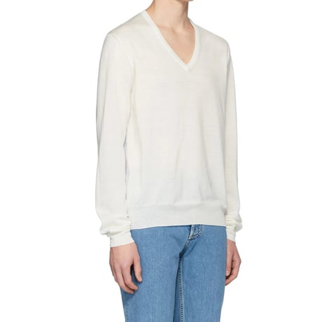 maison margiela spliced knit white S