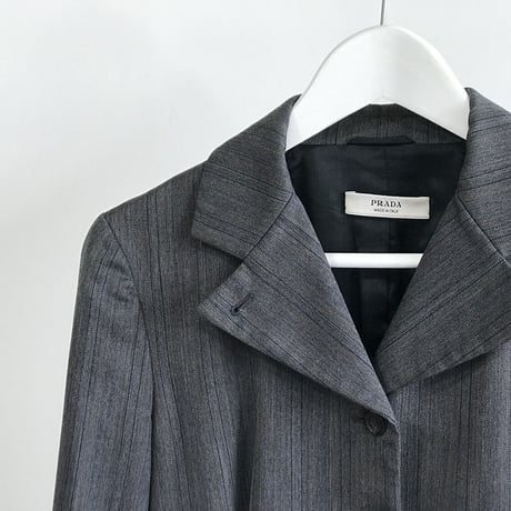 prada 4 button tailored jacket
