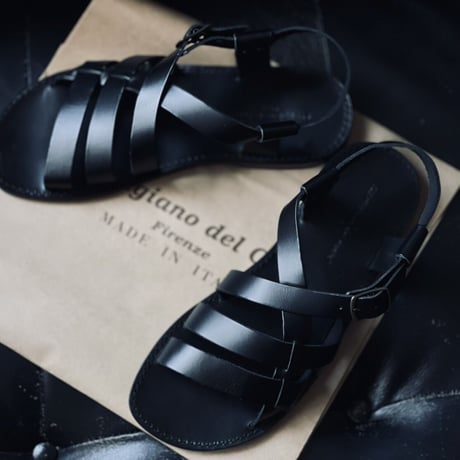 新品 hand made Italy leather sandal 41