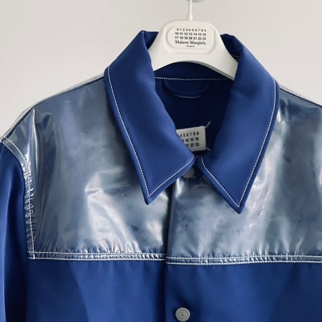 maison margiela  vinyl layered jacket