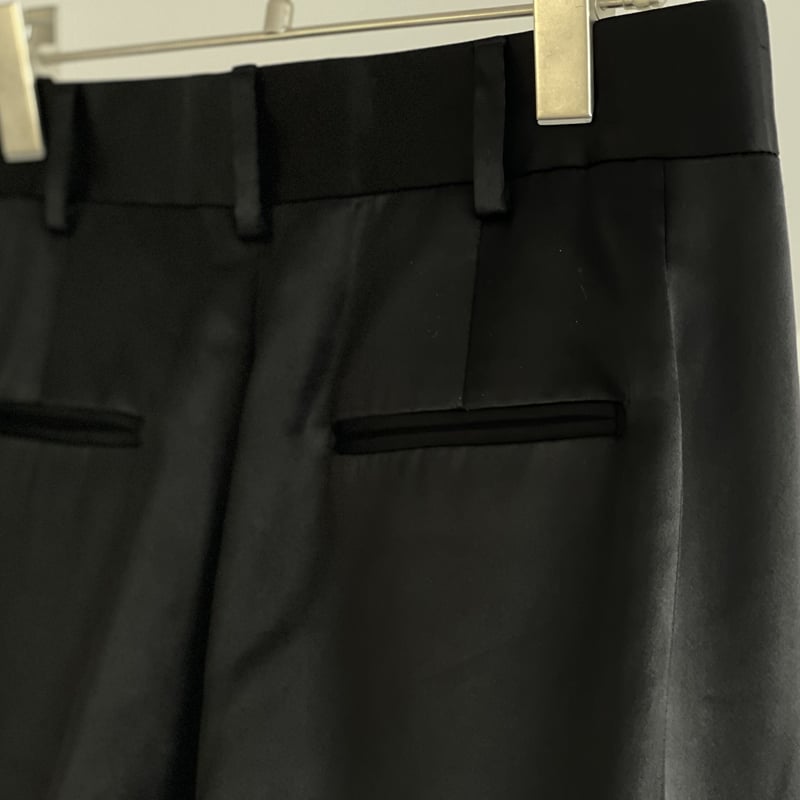 saint laurent silk tack tuxedo pants 40 | requa...