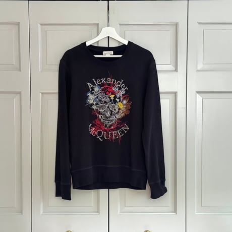 alexander mcqueen 2023aw skull logo sweat