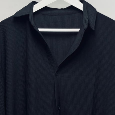 factory sample pleats oversize set up black