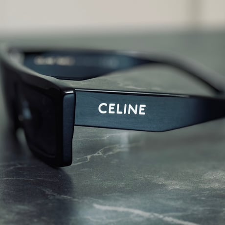新品 celine 2024ss logo monochrome sunglass