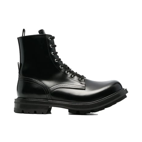 新品 alexander mcqueen leather boots 40