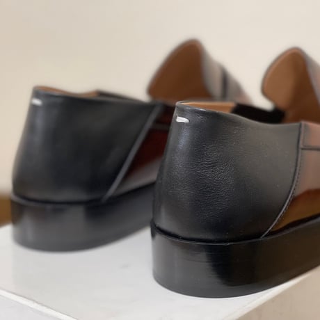 新品 maison margiela 2020aw tabi leather loafer 43