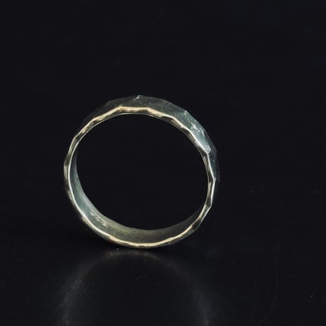 【more price down】factory sample silver 925 hammer finish ring 16号
