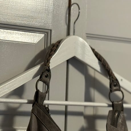 balenciaga leather shoulder bag