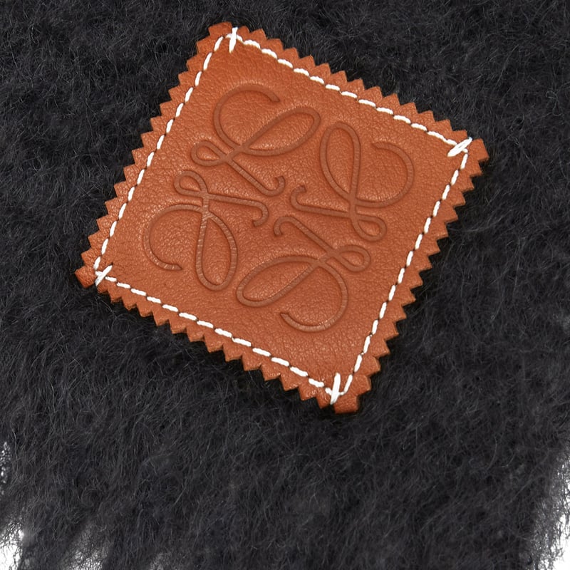 新品 loewe 2022aw moher muffler black | requality 