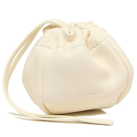 新品 jilsander leather logo pouch