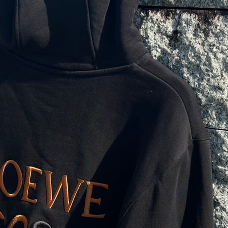 loewe over size anagram logo hoodie