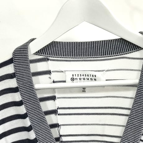 maison margiela elbow patch cardigan