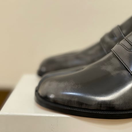 新品 maison margiela 2020aw tabi leather loafer 43