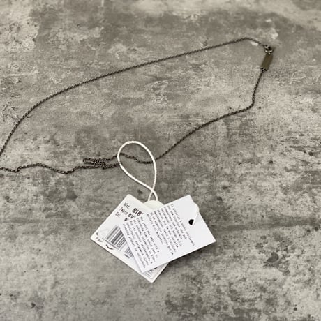 新品 maison margiela 2022aw silver chain logo necklace
