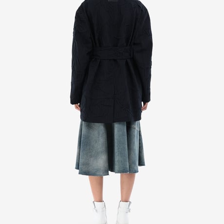 mm6 maison margiela crash trench coat 40