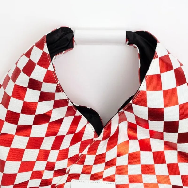 【希少】MM6 ジャパニーズバッグ　チェック柄 MM6 エムエムシックス メゾンマルジェラ チェッカーフラッグ柄