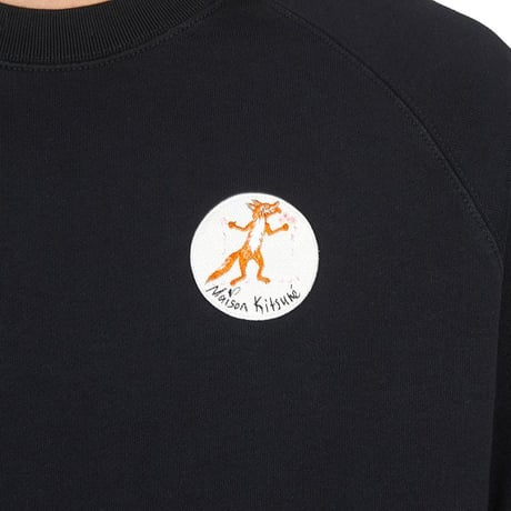 新品 maison kitsune limited fox logo sweat S