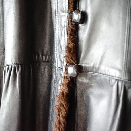 Yves Saint Laurent leather coat