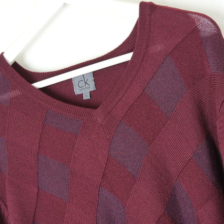   CALVIN KLEIN  argyle knit
