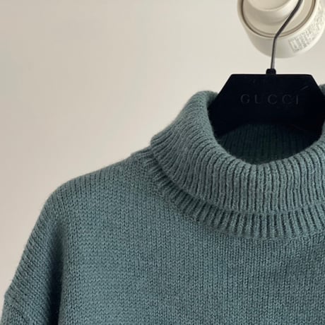 gucci alpaca green knit