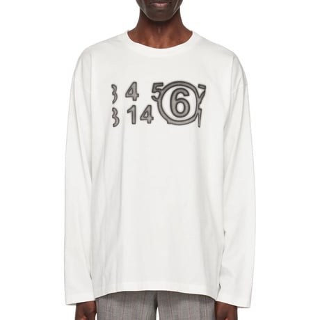 新品 mm6 maison margiela 2023 over size logo tops S