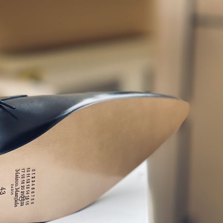 新品 maison margiela 2021ss leather dress shose