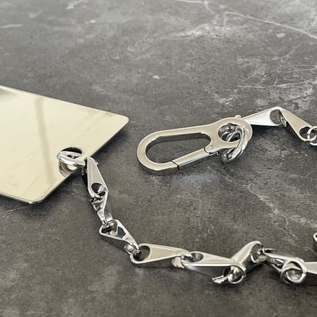 新品 loewe 2022ss silver chain mirror charm