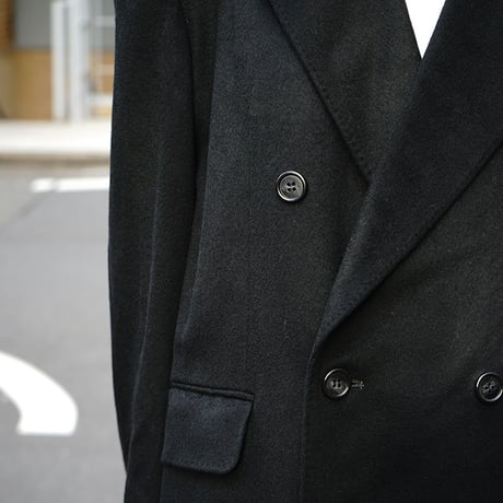 vintage cashmere double Chesterfield coat