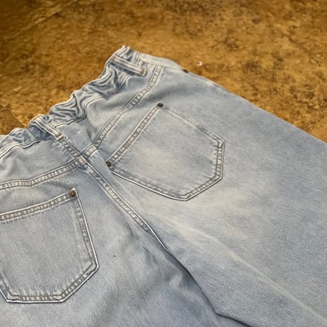 mm6 maison margiela 2020 draw string wide denim