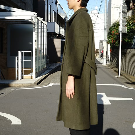 vintage wool coat green