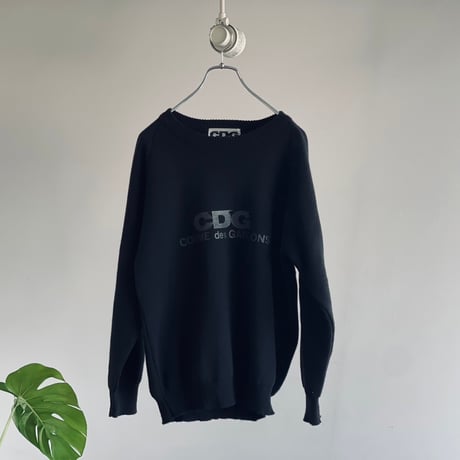 cdg comme des garcons logo knit L
