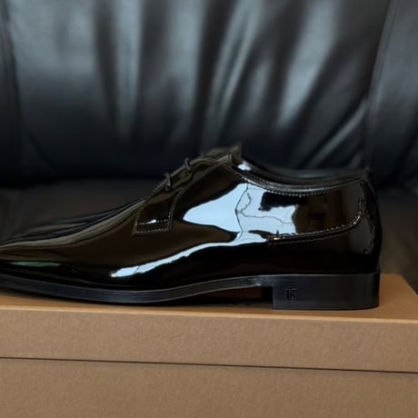 新品 burberry patent leather dress shoes 43