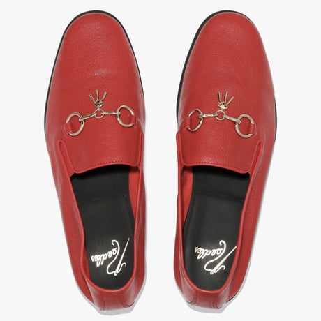 新品 needles 2023ss leather tassel loafer red 42