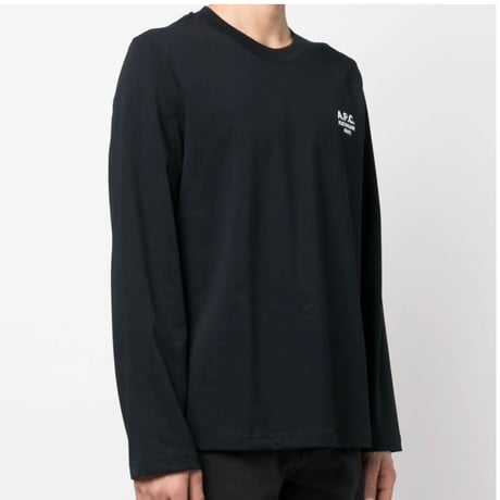 新品 apc  logo tops black