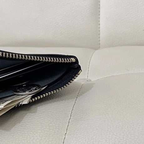 新品 comme des garcons 2024ss leather wallet black