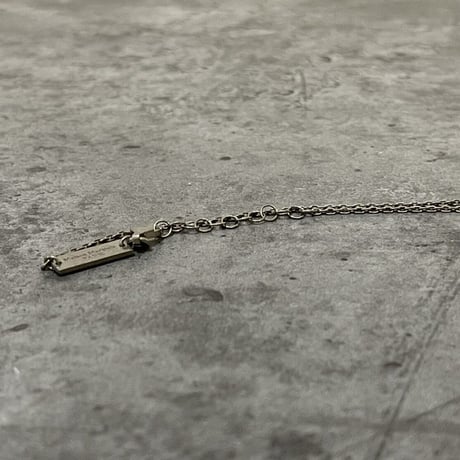 新品 maison margiela 2021ss silver chain logo necklace